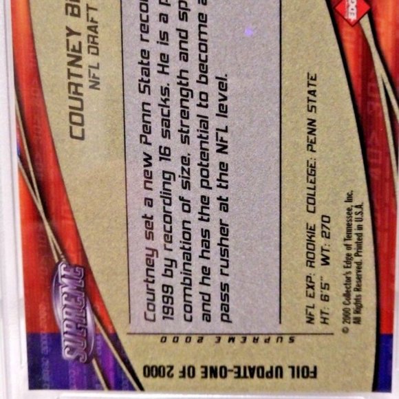 2000 Collector's Edge Supreme #U154 COURTNEY BROWN ROOKIE UPDATE NM-MT 8 - Picture 4 of 9